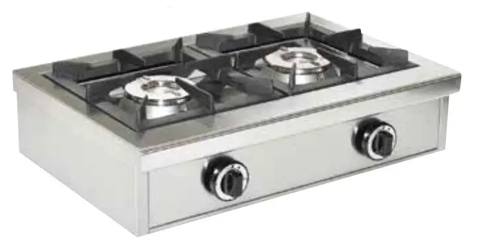 Bruleur de table 2 becs gaz