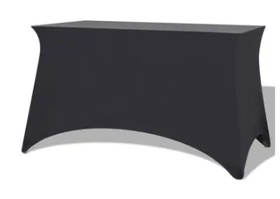[06-001] Housse stretch Noire pour table 180cm