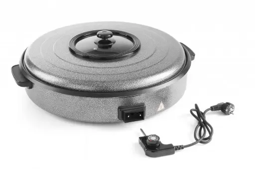 [09-711] Plaque chauffante avec couvercle (fait-tout) électrique
